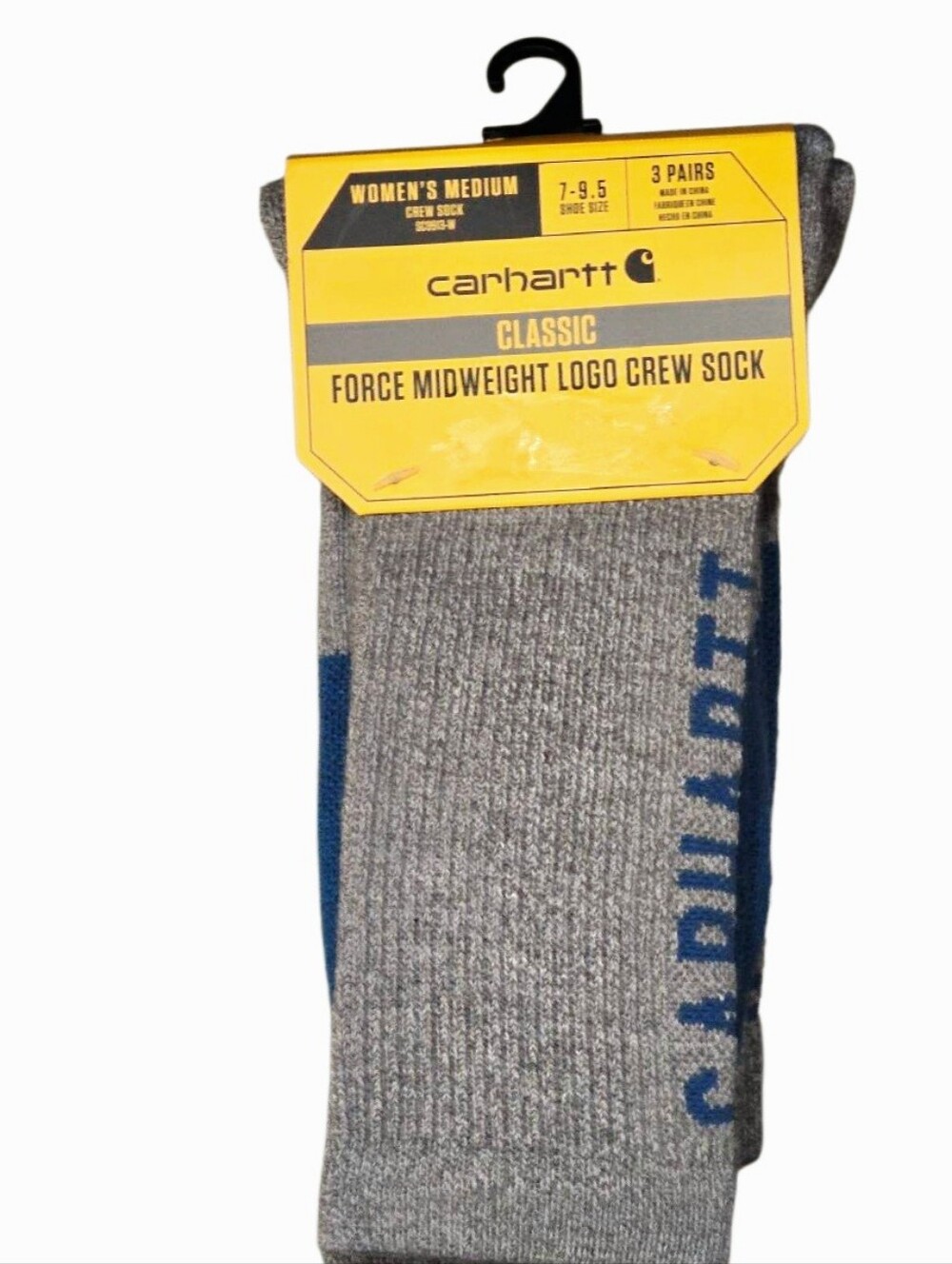 Carhartt Force 3-PK Midweight Logo Crew Socks
